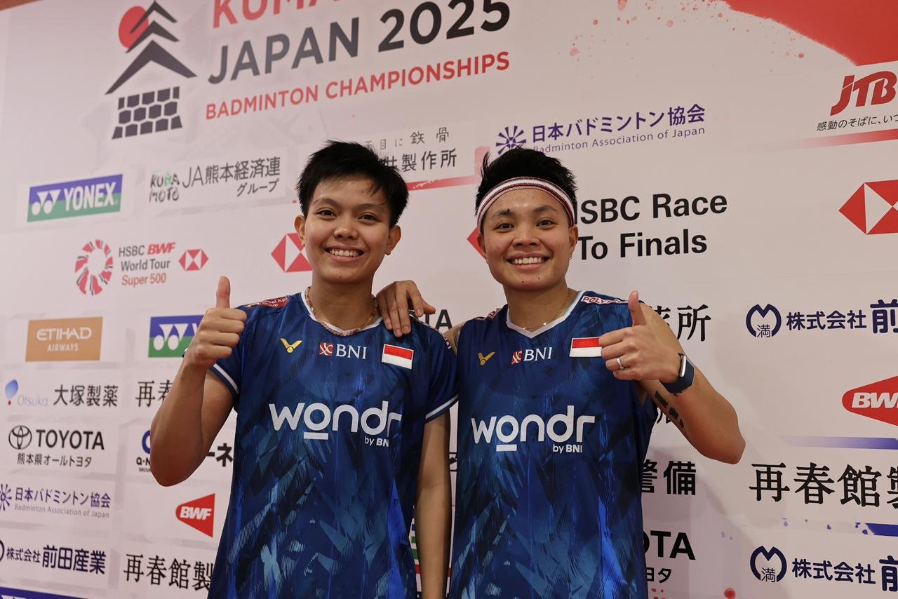Hasil Kumamoto Masters 2025: Lolos 16 Besar, Apriyani/Fadia Waspadai Strategi Jepang