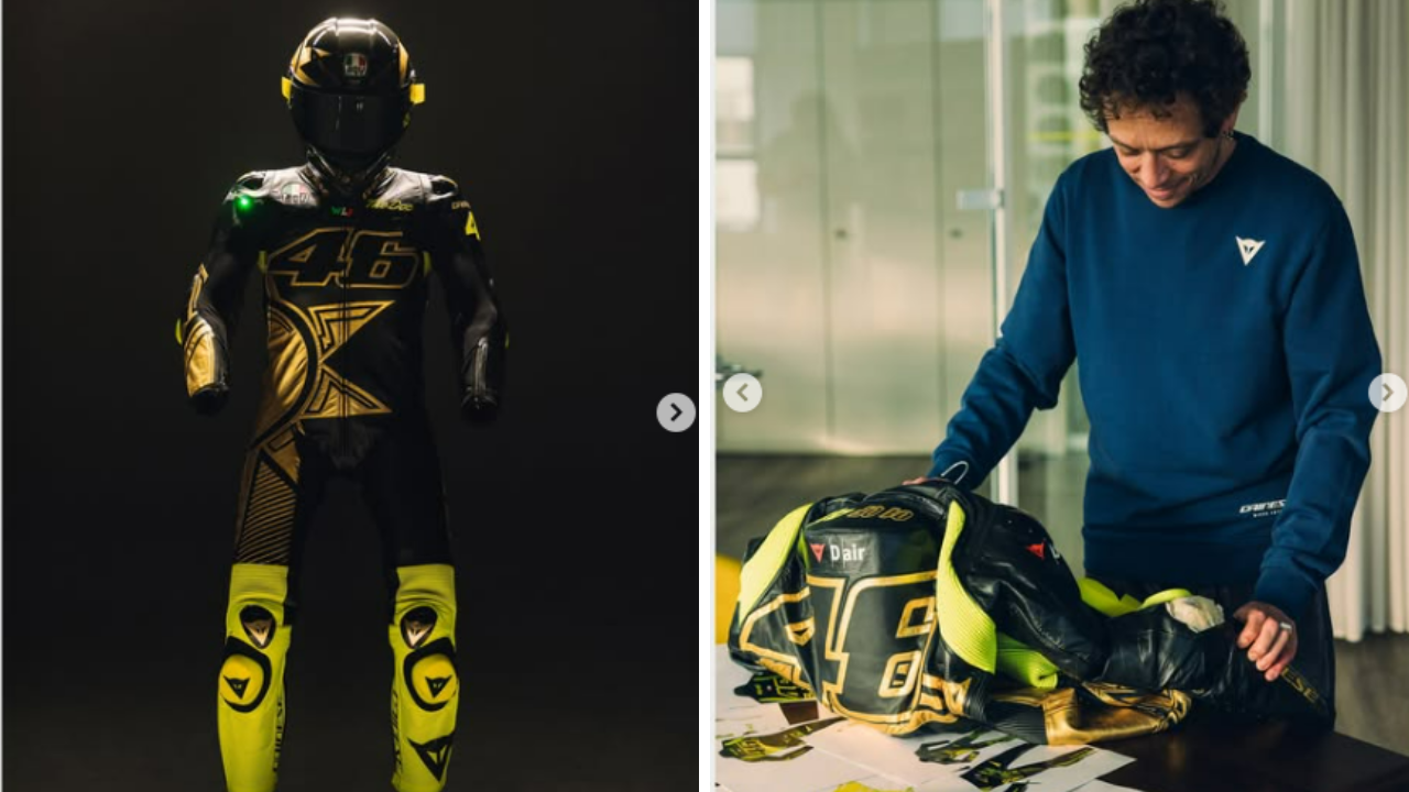 Nomor Motor dan Umur Sudah Cocok, Valentino Rossi Rilis Helm dan Wearpack Edisi Ultah 46 Tahun