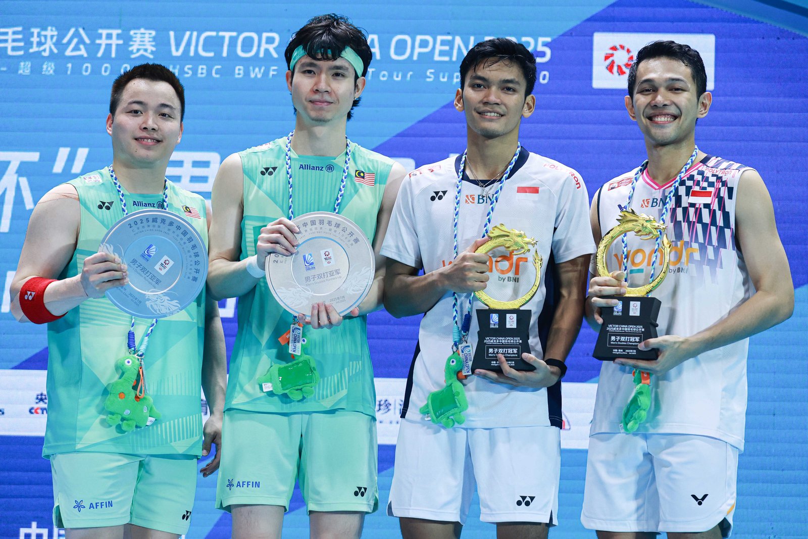 Fajar/Fikri Persembahkan Gelar Juara China Open untuk Legenda Bulu Tangkis Iie Sumirat