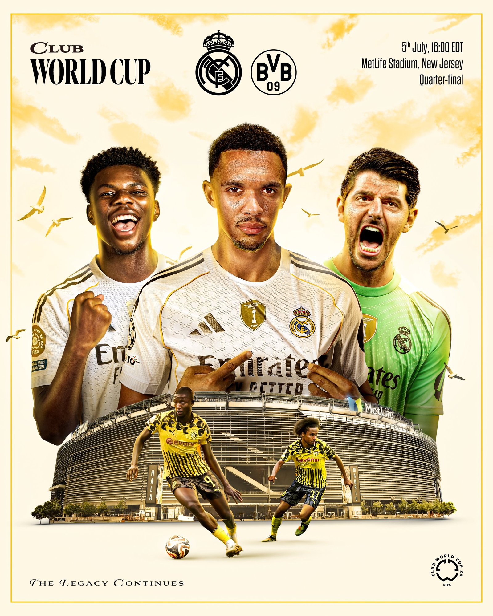 Link Nonton Siaran Langsung Gratis Piala Dunia Antarklub 2025: Real Madrid vs Borussia Dortmund