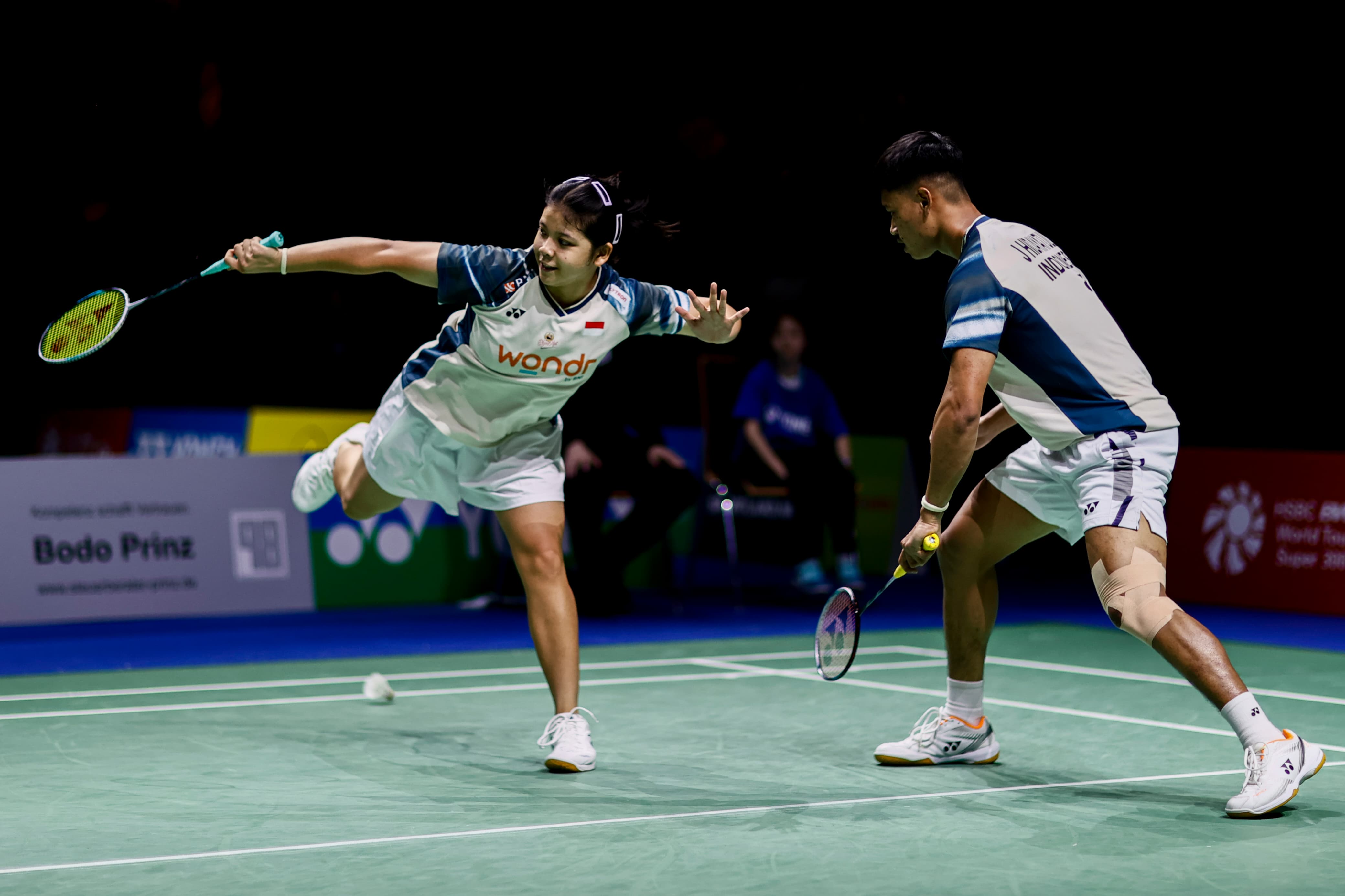 German Open 2025: Strategi No Lob Jafar/Felisha Sukses Bungkam Ganda Denmark 