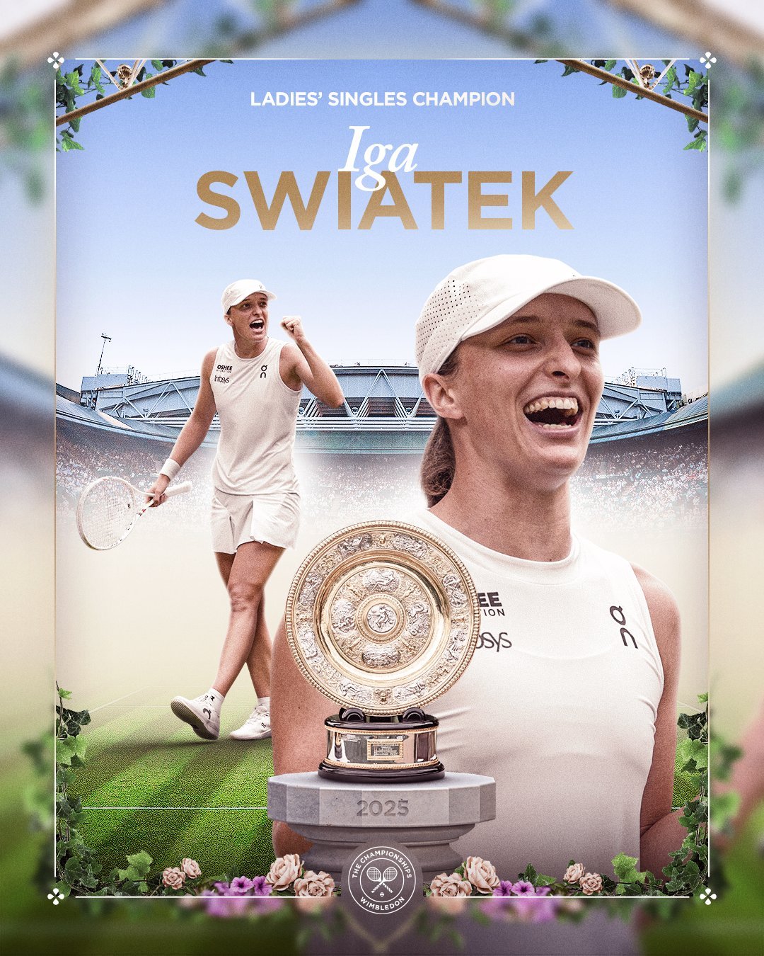 Iga Swiatek Juara Wimbledon 2025, Amanda Gak Dikasih Satu Gim Sama Sekali