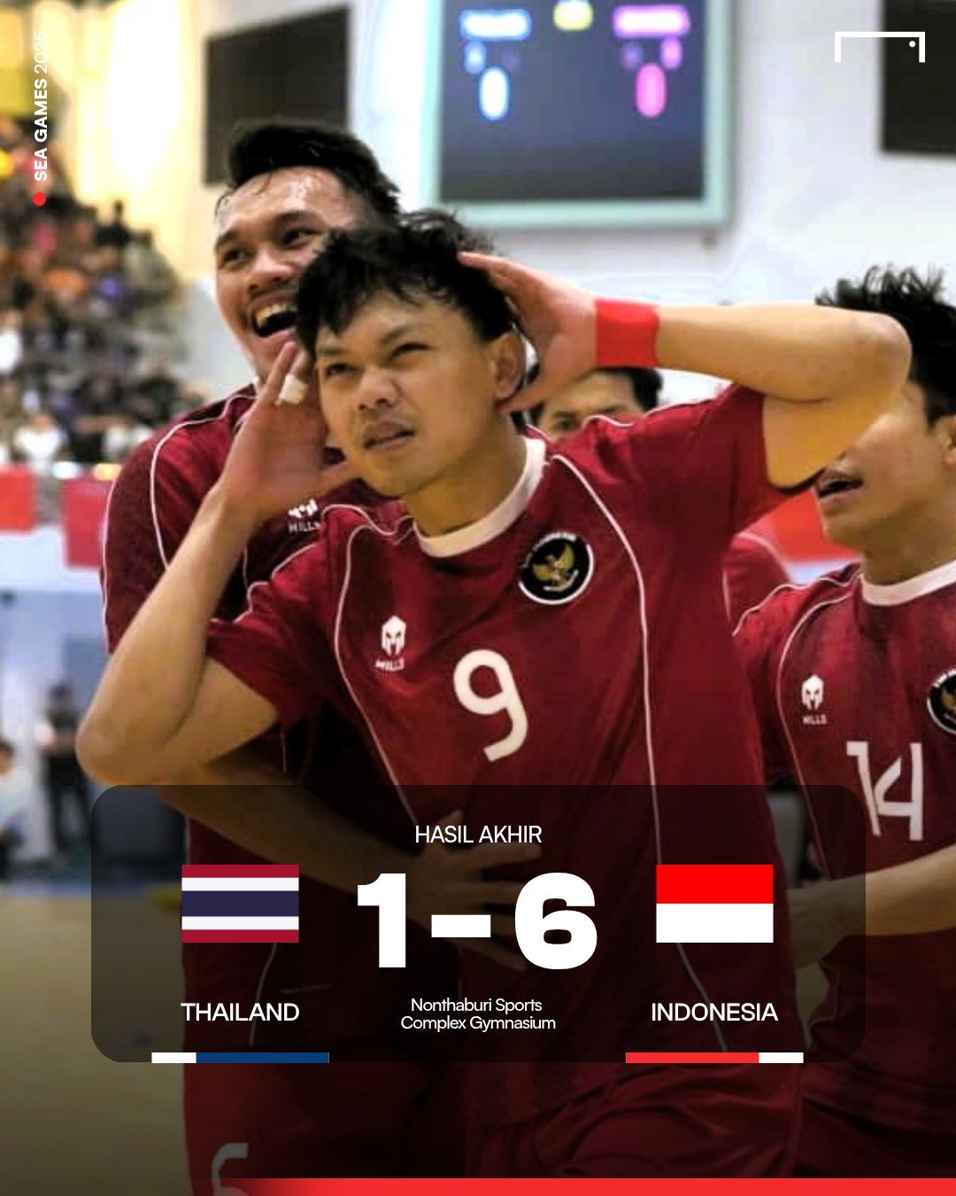 Gebuk Thailand 6-1, Timnas Futsal Indonesia Rebut Emas SEA Games 2025