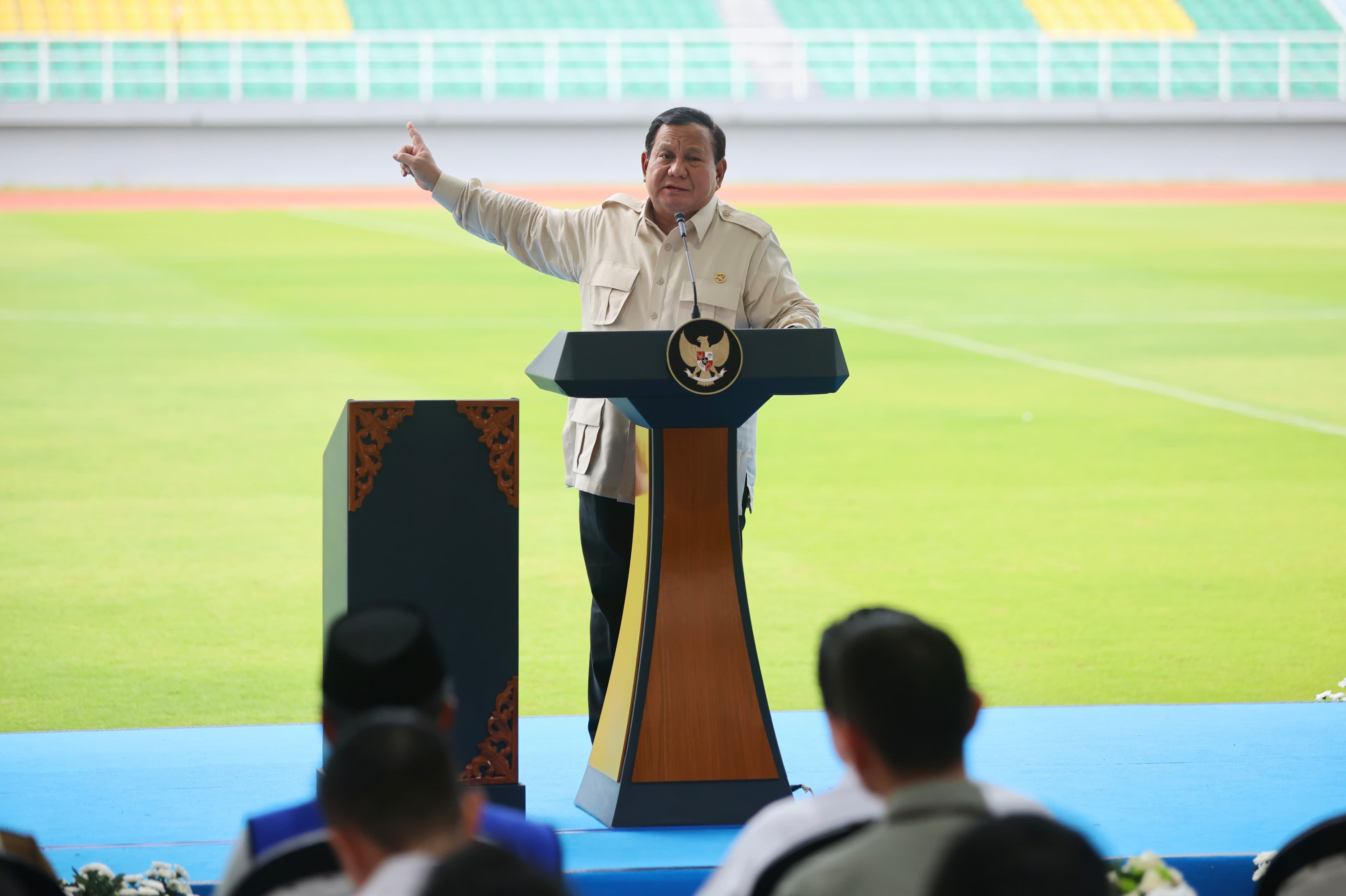 Dalam Dua Tahun ke Depan, Prabowo Sebut Pemerintah Siap Bangun 20 Stadion Lagi