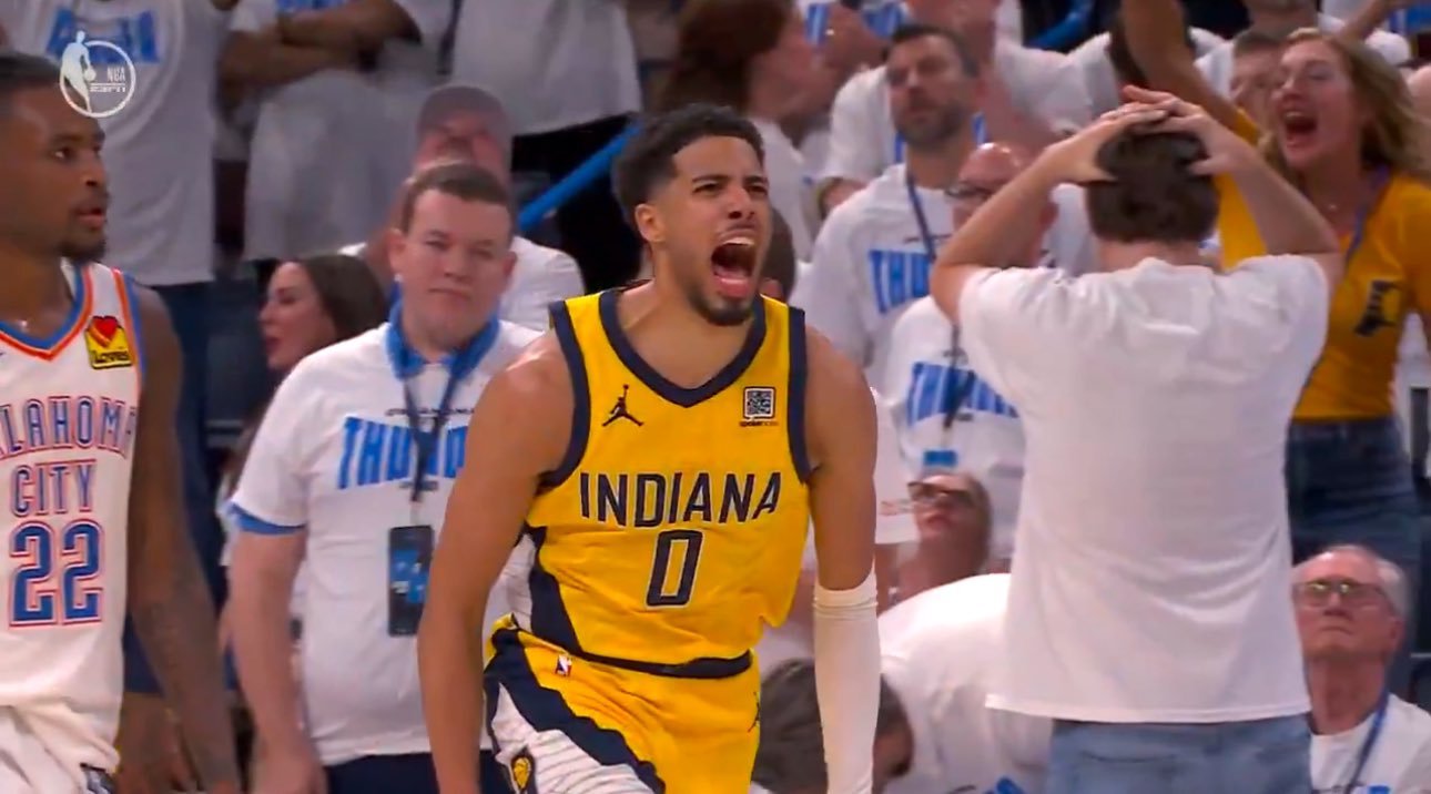 Hasil NBA: Dramatis, Tembakan Detik Akhir Tyrese Haliburton Bawa Pacers Menangi Game 1 Final Lawan Thunder