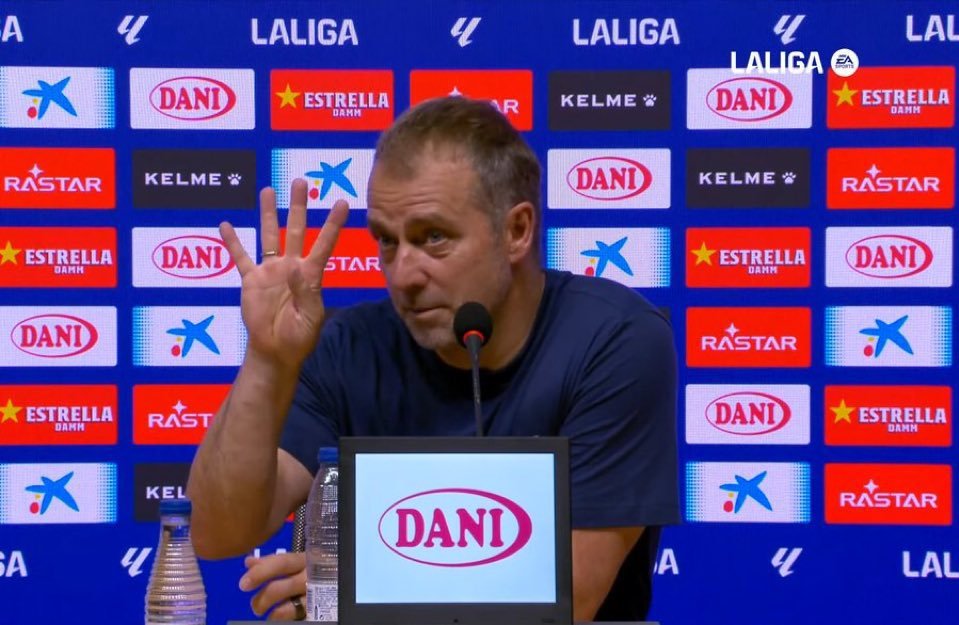  Cihuy, Joan Laporta Perpanjang Kontrak Hansi Flick di Barcelona Sampai 2027