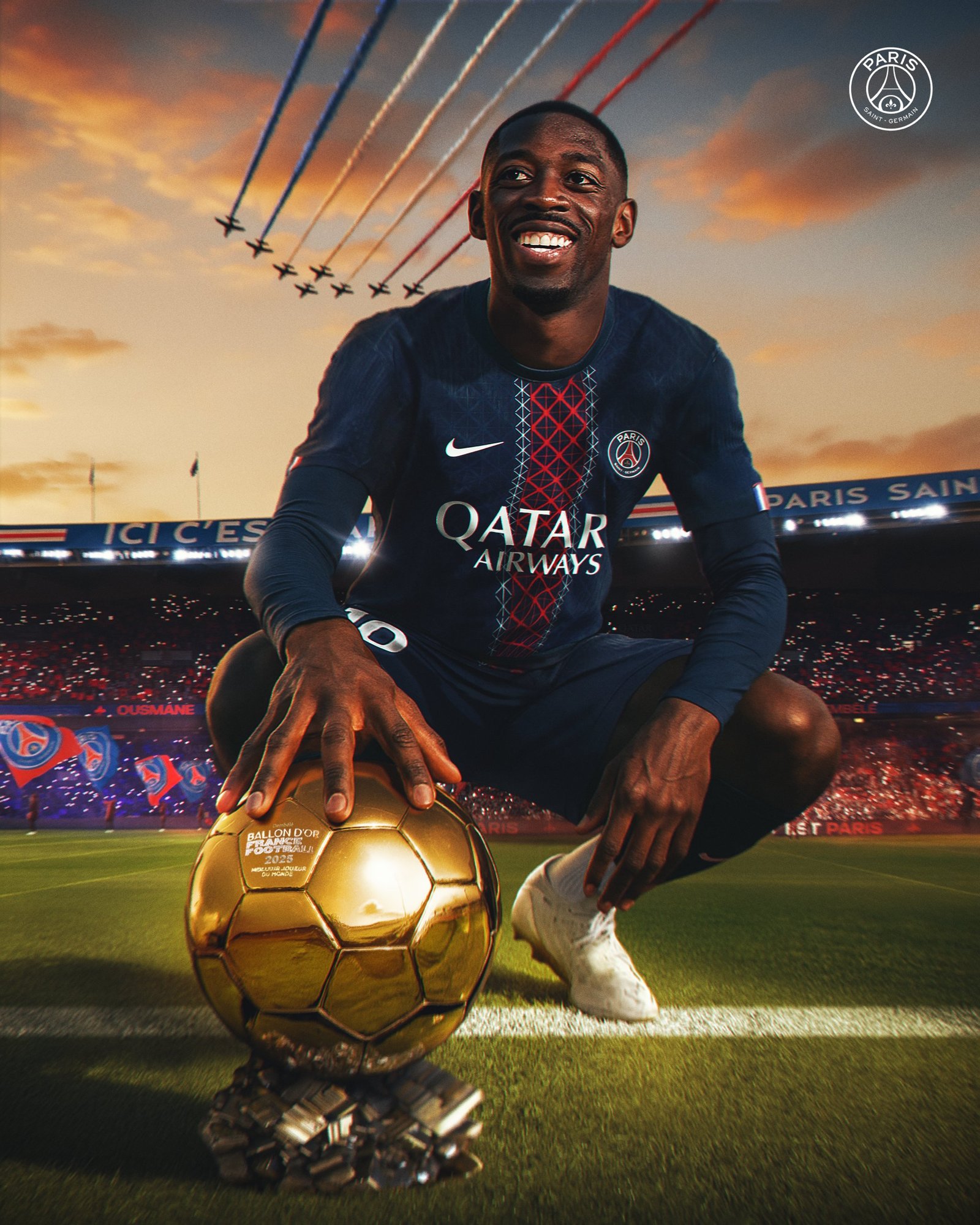 Ucapan Selamat Kylian Mbappe dan Lionel Messi untuk Ousmane Dembele yang Rebut Ballon d'Or