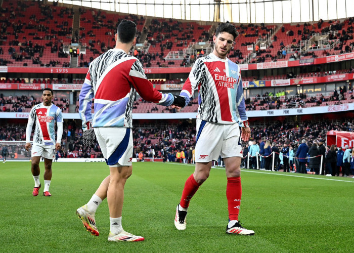 Arsenal Gilas Manchester City 5-1, Declan Rice Siap Memburu Liverpool