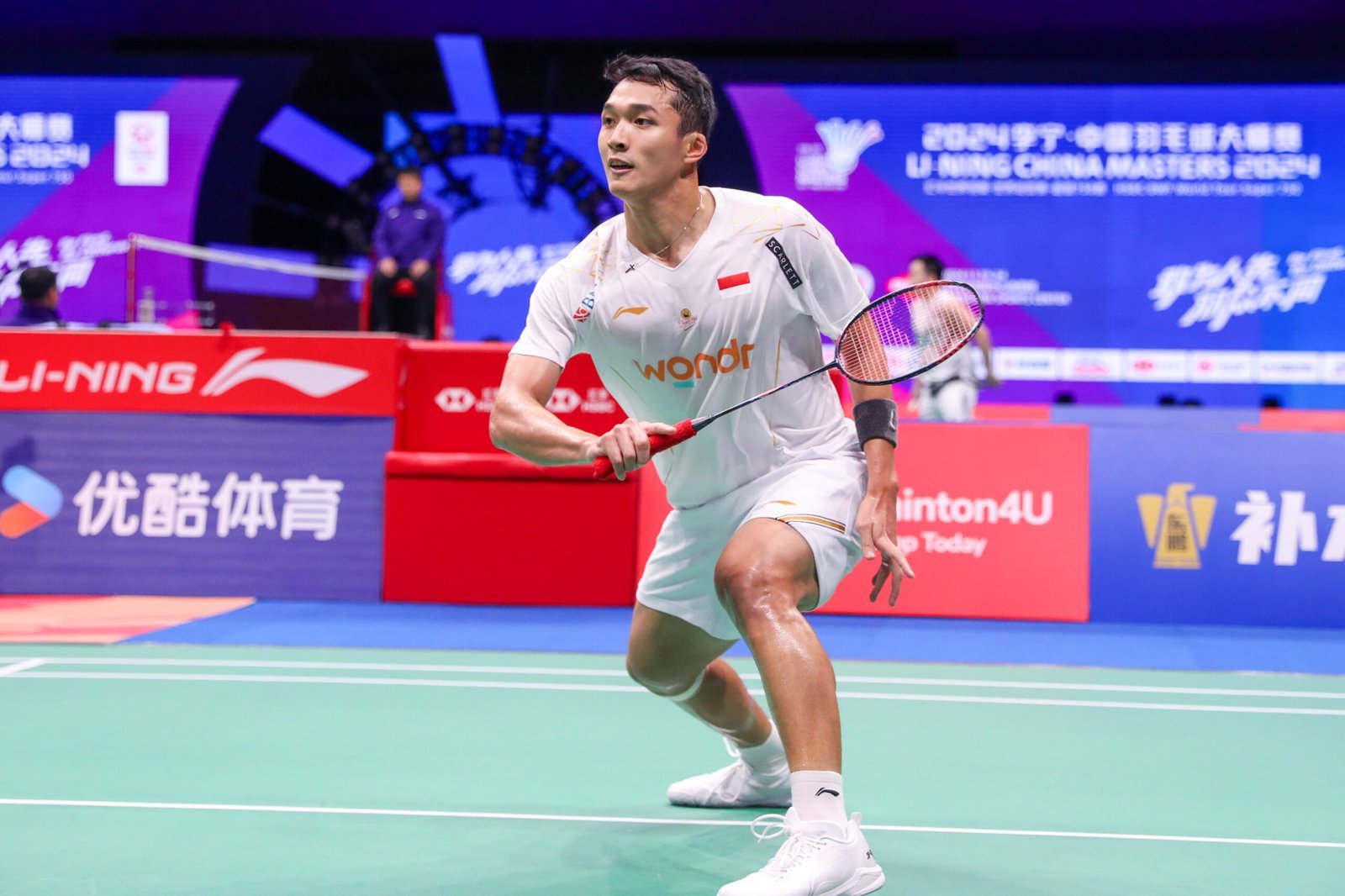 China Masters 2024: Meski Adaptasi Lapangan, Jonatan Christie Gaspol Rebut Tiket 16 Besar