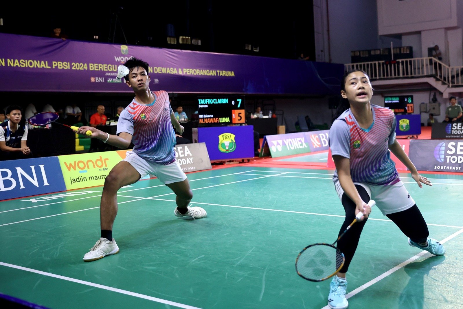 WONDR by BNI Kejurnas PBSI 2024: Wakil DKI Jakarta Dominasi Laga Final Ganda Campuran Taruna