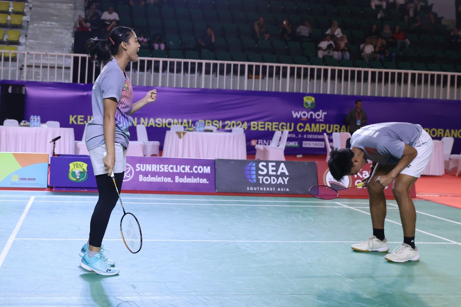 WONDR by BNI Kejurnas PBSI 2024: Nawaf/Luna Rebut Juara Sektor Ganda Campuran