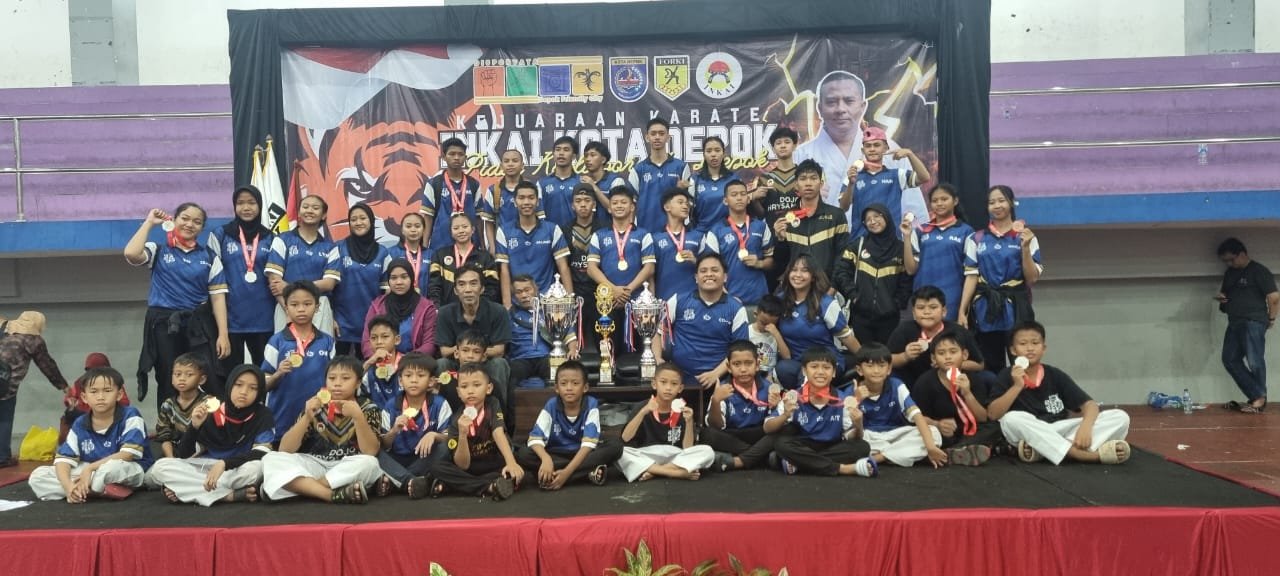 Sulit Dibendung, Dojo Crysant Juara Umum Kejurcab Inkai Depok