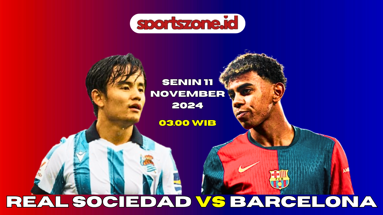 Link Siaran Langsung Real Sociedad vs Barcelona Senin 11 November 2024