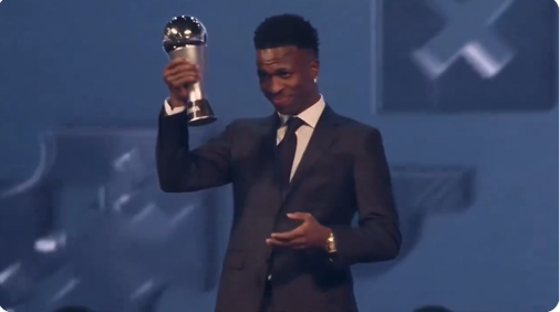 Cihuy, Bintang Real Madrid Vinicius Jr Akhirnya Rebut Trofi Pemain Terbaik FIFA